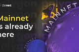 DeNet Storage Mainnet is already here in Polygon Netowrk!