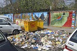 Enlargement of Garbage in Roads of Lahore