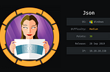 [HTB] JSON — Write-up (OSWE-Prep)