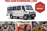 The Best Tempo Traveller Rental Price 6200 in Bangalore | 2024