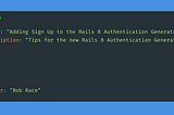 Adding Sign Up to the Rails 8 Authentication Generator