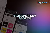 CryptoCart Transparency Address