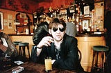 Shane MacGowan in Filthy McNasty’s pub, N. London.