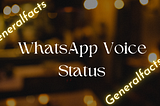 How to Set WhatsApp Voice Status