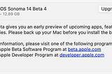 macOS Sonoma betaを外付けSSDにインストール