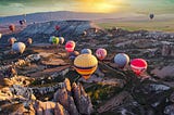 Roaming in the air in Cappadocia versus a hiking holiday to the Camino