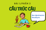 Türkçe A1 — BÀI 1/PHẦN 2: CẤU TRÚC CÂU