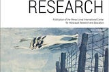 Copertina della rivista “The Journal of Holocaust Research” [Vol. 37–2023]