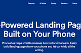 Phonesites Ushers in a New Way of Generating Leads From Your Mobile Device