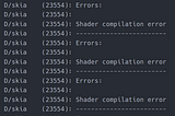 Flutter “Shader compliation error”