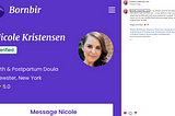 Bornbir Post Made by Nicole Kristensen, Full Spectrum Doula from New York