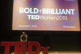 People eating walls. Notes from TEDWoman Bold And Brilliant