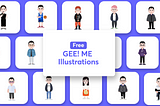 Free Illustrations pack — GEE Me Illustrations