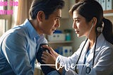 A love moment of silent love between doctor and myself