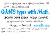 Ch:14.1 Types of GAN’s with Math.