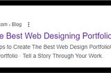 How to Create the Best Web Designing Portfolio?