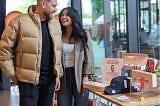 Benito and Corina in a pop up shop in Austin, Texas