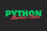 Generate data using Markov Chain models in Python
