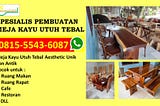 WA. 0815–5543–6087 Meja Kayu Asem