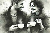 Having Coffee with My Boyfriend