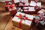 Gifts wrapped for truck drivers