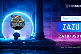 ZAZU Will be Available on CoinTiger on 7 November.