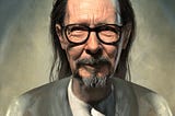 A fantasy comic book style portrait painting of Gary Oldman as a wizard in dark castle setting, generated by Stable Diffusion Ai