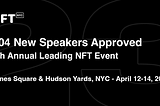 NFT.NYC 2023 Speaker Announcement — Final Round 6