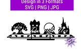 Florida Theme Parks Landmarks, SVG | PNG | JPG, Castle, Terror Tower, Kingdom, Vacation Shirt