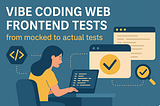 Vibe coding web frontend tests — from mocked to actual tests