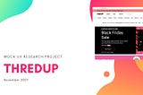 Mock UX Research Project: thredUP