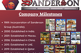 Sanderson Group Milestone