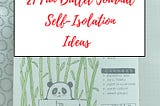 21 Fun Bullet Journal Self-Isolation Ideas