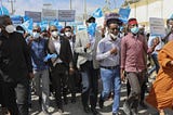 Election protest in the centre of Mogadishu