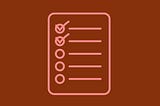 A graphic of a checklist of five items with two check marked.