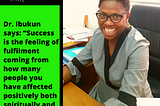 Women Breaking Ceilings Series: Meet Dr. Afolabi Ibukun.