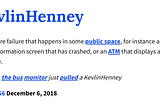 FAQ: What’s a @KevlinHenney?