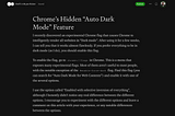 This article rendered with a dark background and light text, the inverse of Medium’s default theme.