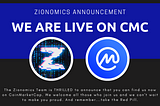 $ZIOX Listed on CoinMarketCap