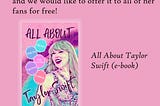 Book“All About Taylor Swift” FREE COPIES