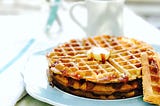 Salted Caramel Latte Waffles (Because You Need These … and It’s Sunday!)