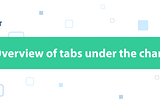 Overview of tabs under the chart