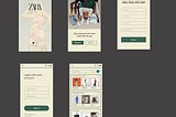 Redesign Zara app ( Hight fidelity — parth one )