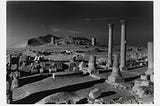 An image by Don McCullin of the ruins of Palmyra.