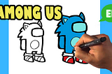 In this video, I’m gonna go over how to draw in among us version of sonic the hedgehog.