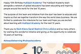 10 MORE Lessons I Learned from Starting, Scaling & Marketing HubSpot Academy