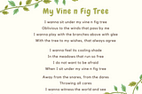 My Vine n Fig Tree