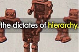 The dictates of hierarchy image or robots
