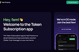 Get Ready for Token Subscription Private Launch — Claim one of 100 Soulbound OG NFTs!