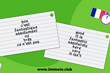 Using cue cards to build French vocabulary